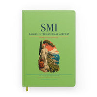Thumbnail for Samos International Airport (SMI) design on light green notebook