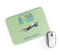 Thumbnail for A-3B Skywarrior design on light green rectangle mouse pad