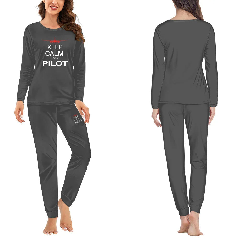 Pilot (777 Silhouette) women pajamas - Gray