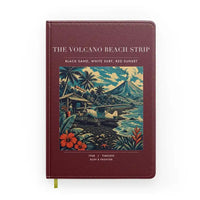 Thumbnail for VINTAGE G4405 - The Volcano Beach Strip - Designed Notebooks design on darkred