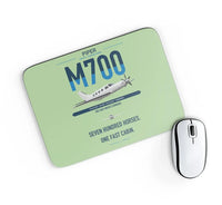 Thumbnail for Piper M700 Fury design on light green rectangle mouse pad