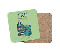 Thumbnail for Turku Airport (TKU) design on light green 1 piece coaster