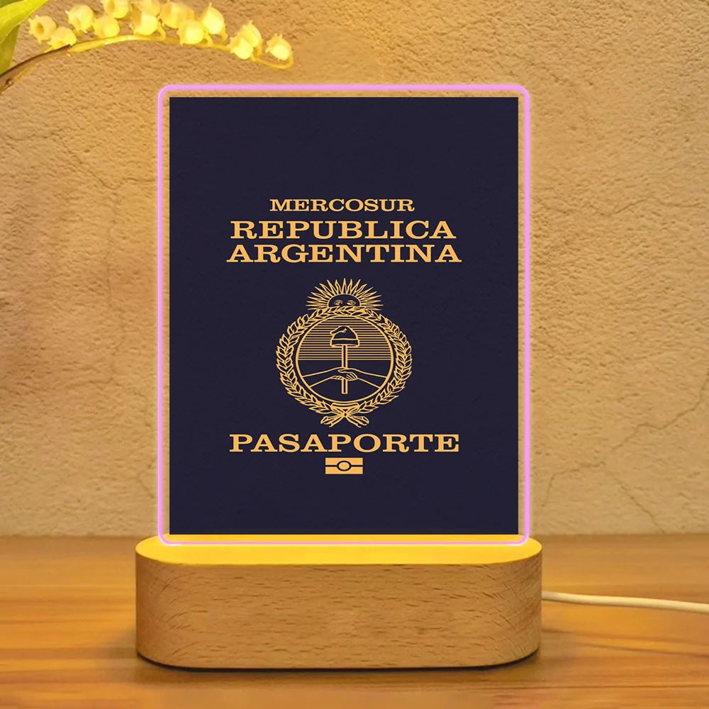 Argentina Passport Lamp - view 4