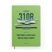 Thumbnail for Cessna 310R design on light green notebook