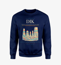 Thumbnail for Dickinson Theodore Roosevelt Regional Airport (DIK) design on navy blue sweatshirt