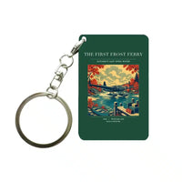 Thumbnail for VINTAGE G4433 - The First Frost Ferry - Designed Key Chain design on darkgreen