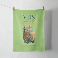 Thumbnail for Vadsø Airport (VDS) design on light green towel