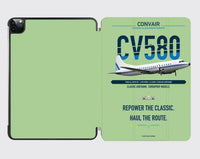 Thumbnail for Convair 580 design on light green ipad tablet case