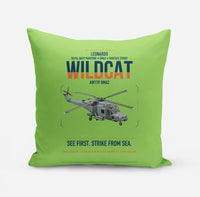 Thumbnail for Leonardo AW159 Wildcat HMA2 design on light green pillow