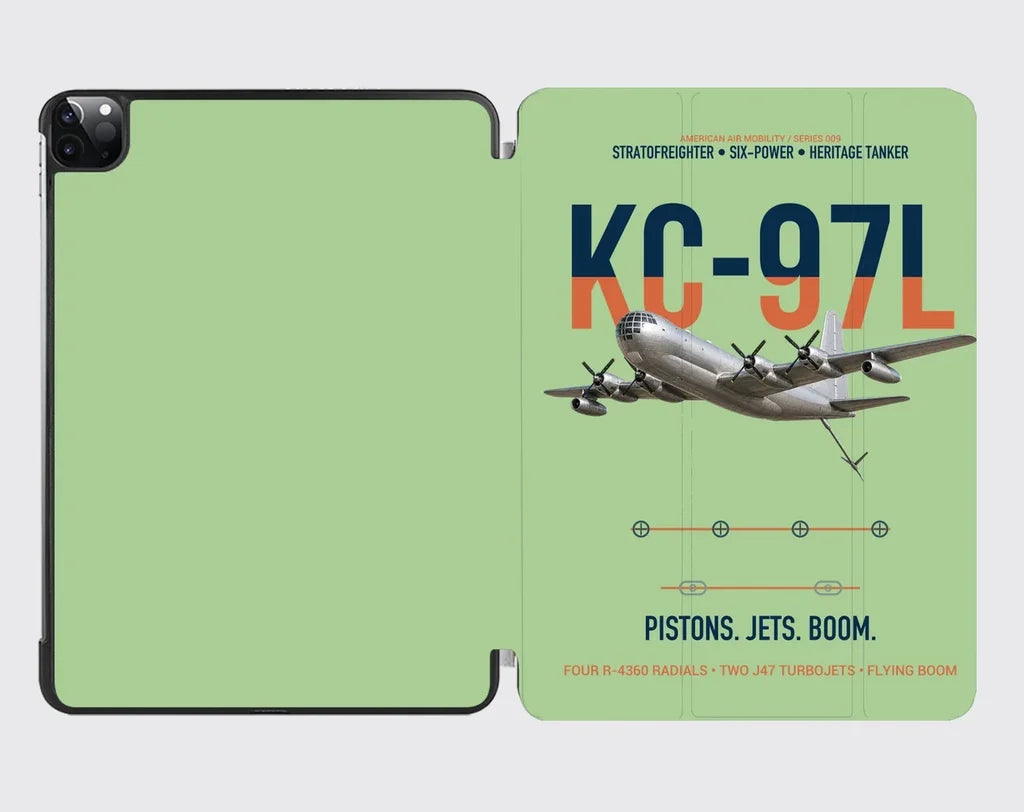 KC-97L STRATOFREIGHTER design on light green ipad tablet case