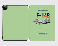 Thumbnail for F-14B Tomcat Power The Fleet design on light green ipad tablet case