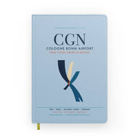 Thumbnail for Cologne Bonn Airport (CGN) design on light blue notebook