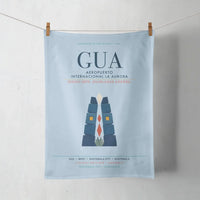 Thumbnail for Aeropuerto Internacional La Aurora (GUA) design on light blue towel