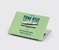 Thumbnail for Socata TBM 850 design on light green MacBook case