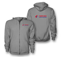 Thumbnail for China Eastern Airlines logo on gray zipped hoodie