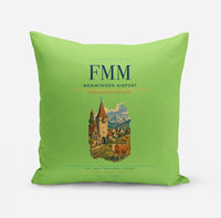 Thumbnail for Memmingen Airport (FMM) design on light green pillow