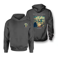Thumbnail for VINTAGE G4272 - The Tide Table Takeoff - Double-Side Hoodie design on darkgray double side