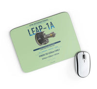 Thumbnail for CFM LEAP-1A design on light green rectangle mouse pad