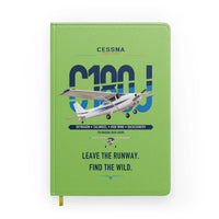 Thumbnail for Cessna 180J Skywagon design on light green notebook