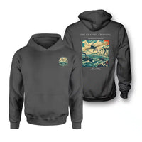 Thumbnail for VINTAGE G4002 - The Channel Crossing - Double-Side Hoodie design on darkgray double side