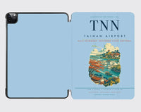 Thumbnail for Tainan Airport (TNN) design on light blue ipad tablet case