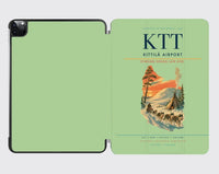 Thumbnail for Kittilä Airport (KTT) design on light green ipad tablet case