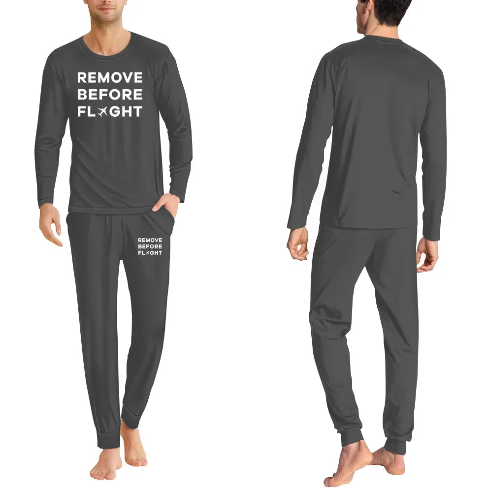 Remove Before Flight men pajamas - Gray