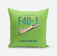 Thumbnail for F4D-1 Skyray design on light green pillow