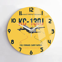 Thumbnail for KC-130J SUPER HERCULES design on yellow no frame wall clock