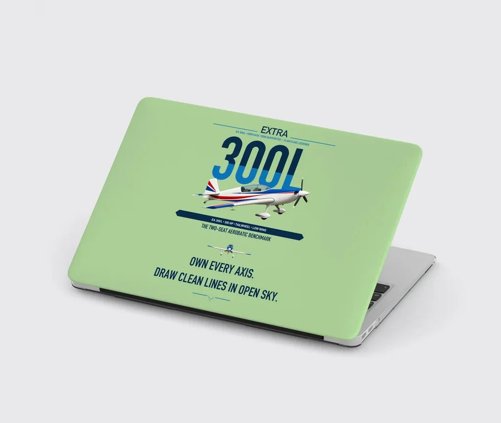 Extra 300L design on light green MacBook case