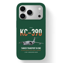 Thumbnail for Embraer KC-390 Millennium design on dark green magsafe iphone case, for iPhone 17 Pro