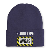 Thumbnail for Blood Type AVGAS Embroidered Beanie - view 4