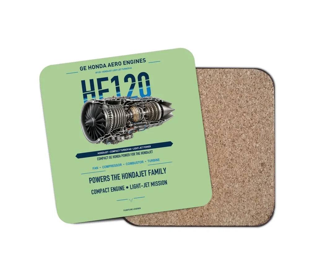 HF120 design on light green 1 piece coaster
