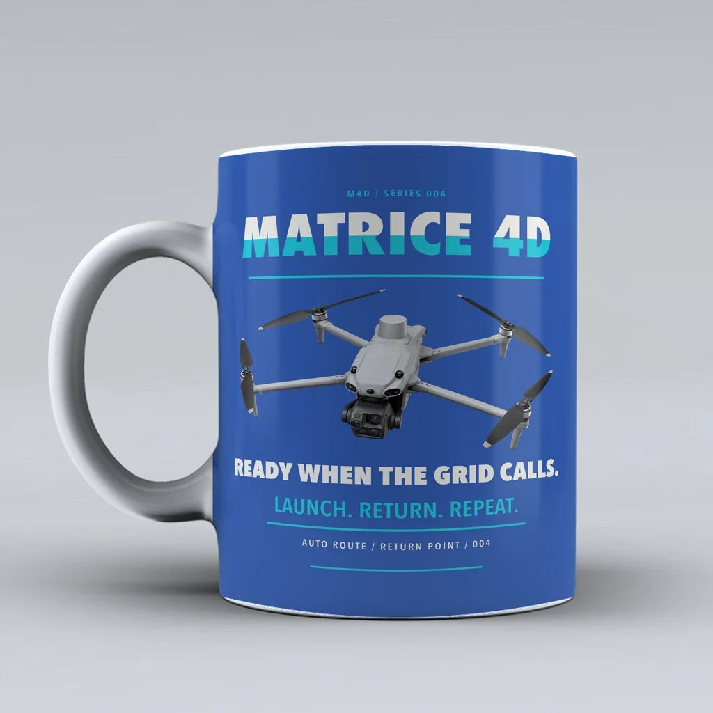 Matrice 4D Mug design on blue dji