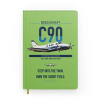 Thumbnail for Beechcraft King Air C90 design on light green notebook