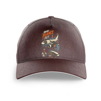 Thumbnail for How Planes Fly V2 design on brown printed hat