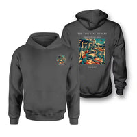 Thumbnail for VINTAGE G4376 - The Taxi Rank Rivalry - Double-Side Hoodie design on darkgray double side
