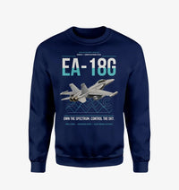 Thumbnail for EA-18G Growler design on navy blue sweatshirt