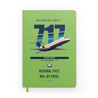 Thumbnail for Boeing 717-200 design on light green notebook