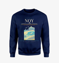 Thumbnail for Cornwall Airport Newquay (NQY) design on navy blue sweatshirt