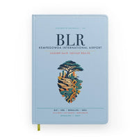 Thumbnail for Kempegowda International Airport Bengaluru (BLR) design on light blue notebook