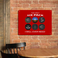 Thumbnail for Only Six Pack I Will Metal Sign - view 4