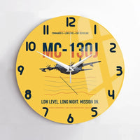 Thumbnail for MC-130J COMMANDO II design on yellow no frame wall clock