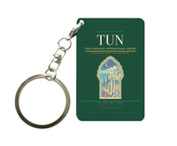 Thumbnail for Tunis-Carthage International Airport TUN Key Chain design on dark green key chain