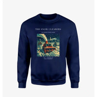 Thumbnail for VINTAGE G4105 - The Snow Clearers - Designed Sweatshirts design on navyblue