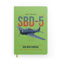 Thumbnail for SBD-5 Dauntless design on light green notebook