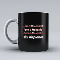 Thumbnail for Customisable I Fix Airplanes Mug - view 4