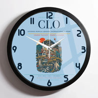 Thumbnail for Alfonso Bonilla Aragon International Airport CLO Wall-Clock Framed - Light Blue