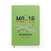 Thumbnail for MQ-1B Predator design on light green notebook