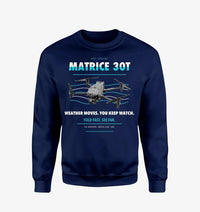 Thumbnail for DJI Matrice 30T design on navy blue sweatshirt